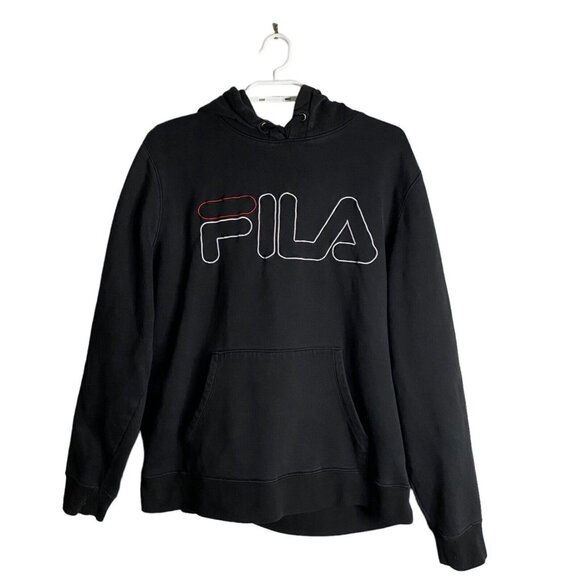 Fila Faded Black Pullover Sweatshirt Hoodie - Picture 1 of 4
